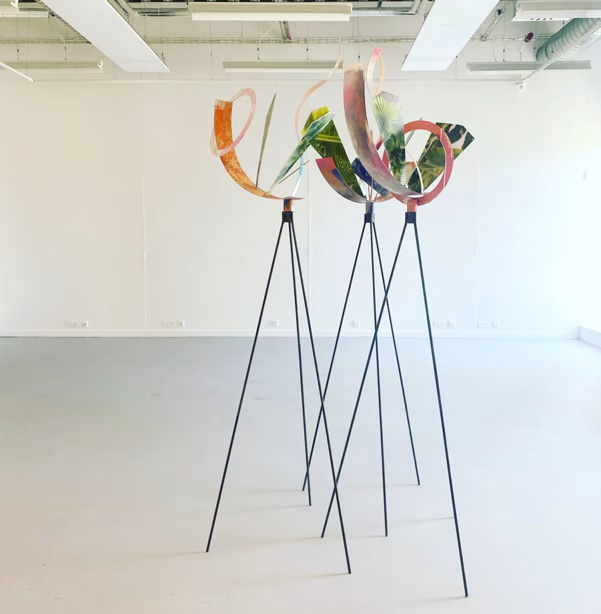 It's Going to Be Okay (2022), reclaimed steel and aluminium, metal paint, reclaimed interior paint and digital print on reclaimed plastic, dimensions variable.