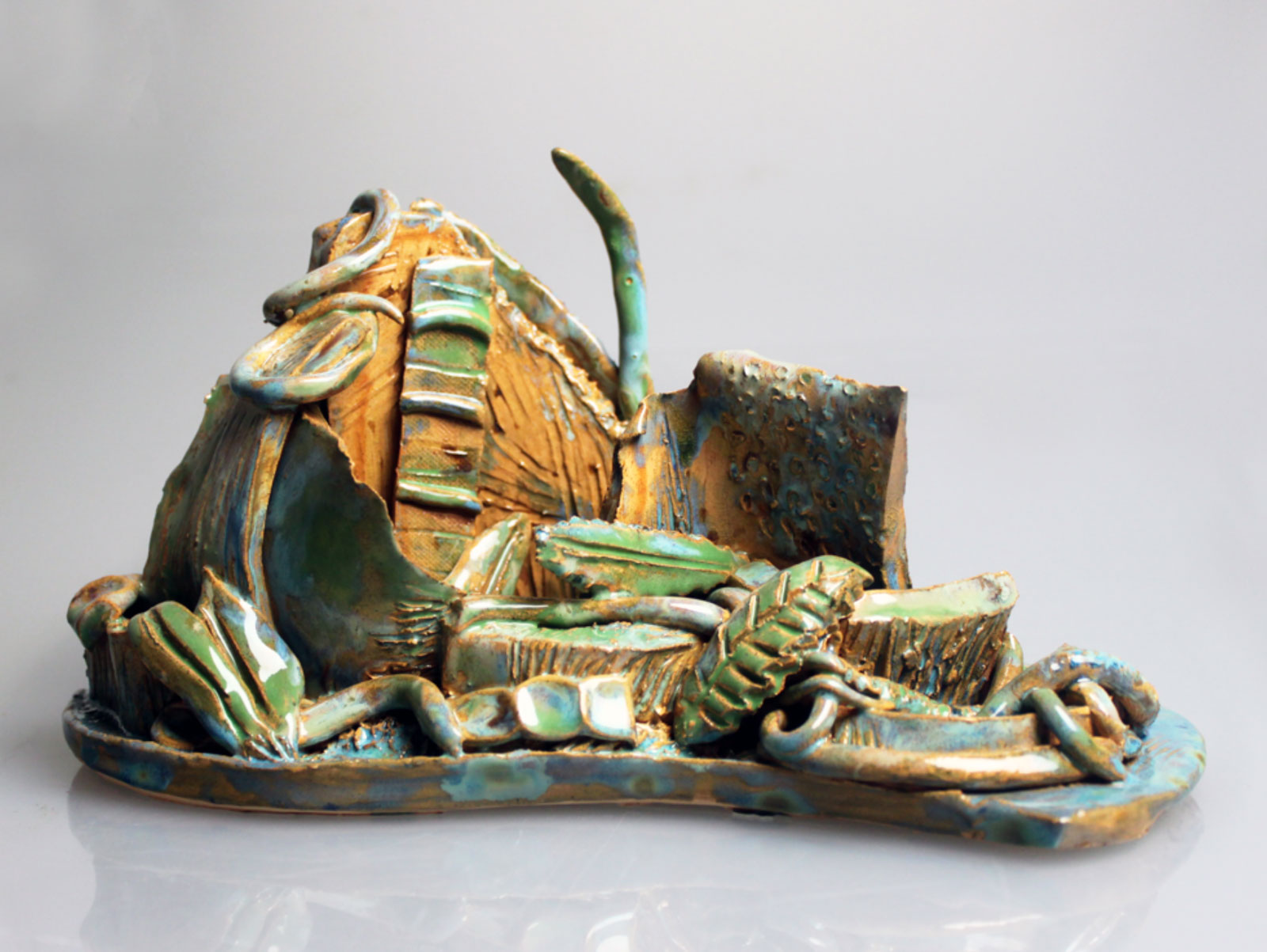Crystal World II 2024 Glazed ceramic 25 x 10 x 14 cm