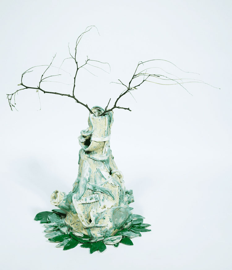 The leaves fell, falling, until the only tree was the falling itself. 2025 Glaze image 2